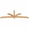 Ekena Millwork Davenport Timber Gable Bracket, Western Red Cedar, 96"W x 36"H x 3 1/2"D x 3 1/2"F, 9/12 Pitch GBW096X36X0404DAV00SWR - alternate 4